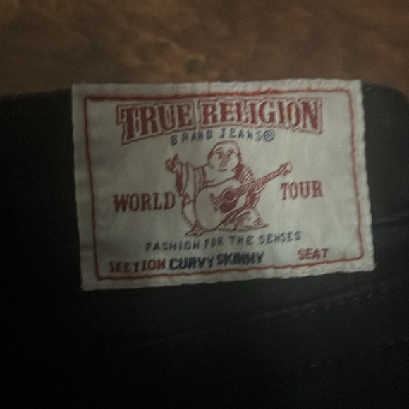 Black True Religion Denim Jeans - Picture 2 of 4